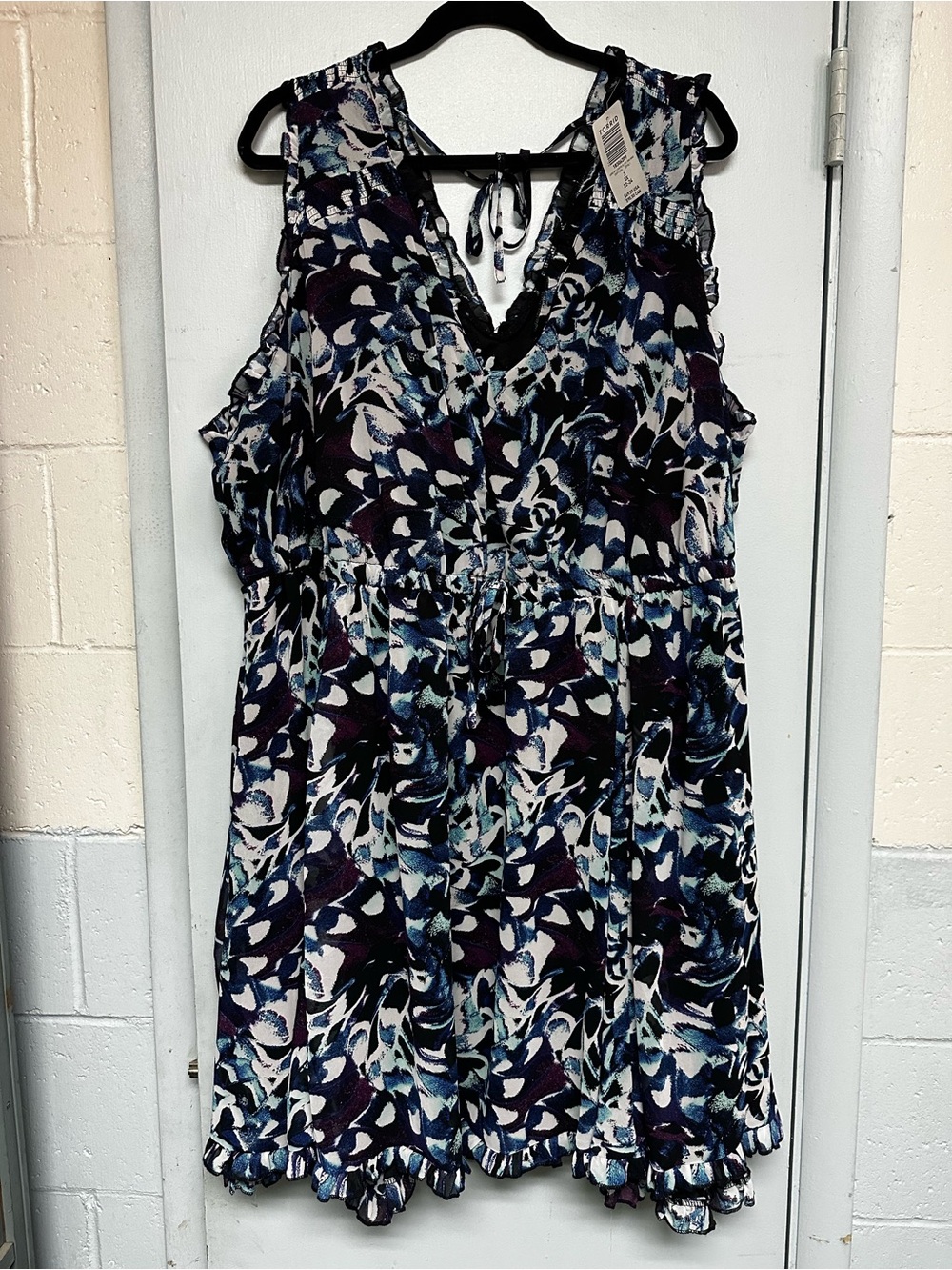 torrid Floral V-Neck Ruffle Mini Dress - Picture 5 of 5